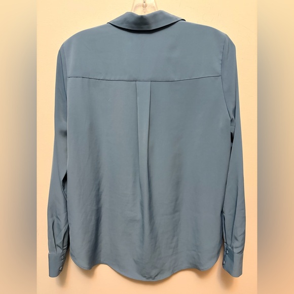 H&M Oversized Pigeon Blue Button-Down Shirt - Picture 7 of 7